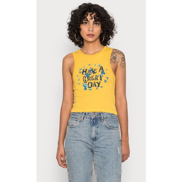 BDG Urban Outfitters GREAT DAY TANK Top yellow QX721D05U-E11