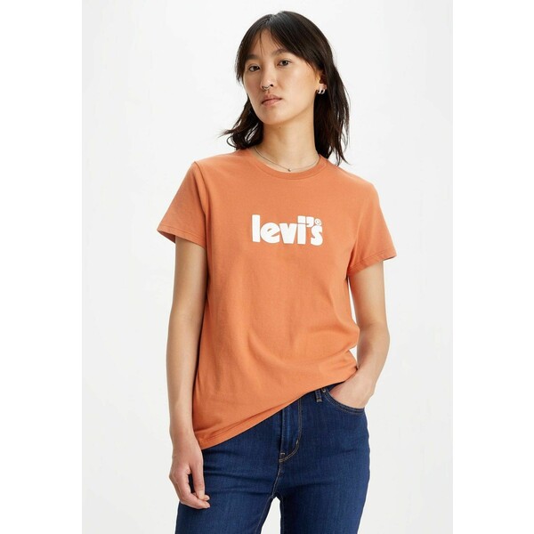 Levi's® THE PERFECT SSNL POSTER LOGO AUTUMN T-shirt z nadrukiem reds LE221D0HS-G11