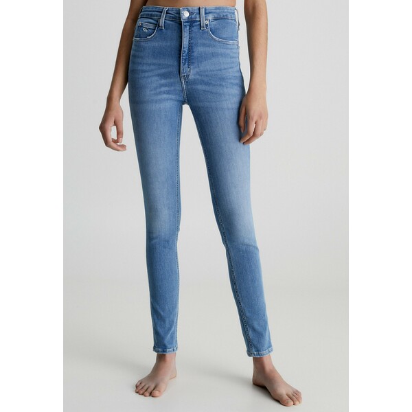 Calvin Klein Jeans HIGH RISE Jeansy Skinny Fit denim medium C1821N0NV-K11