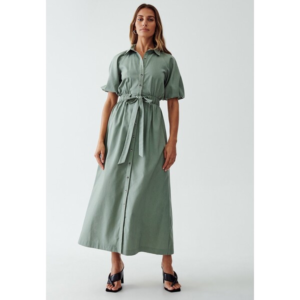 WILLA ORCHID Długa sukienka sage green W1E21C03W-M11