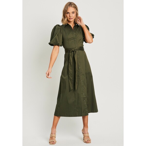 WILLA ARIANE Sukienka koszulowa olive green W1E21C01P-N11