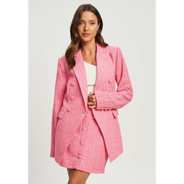 TUSSAH AMBER Krótki płaszcz hot pink TUQ21G009-J11