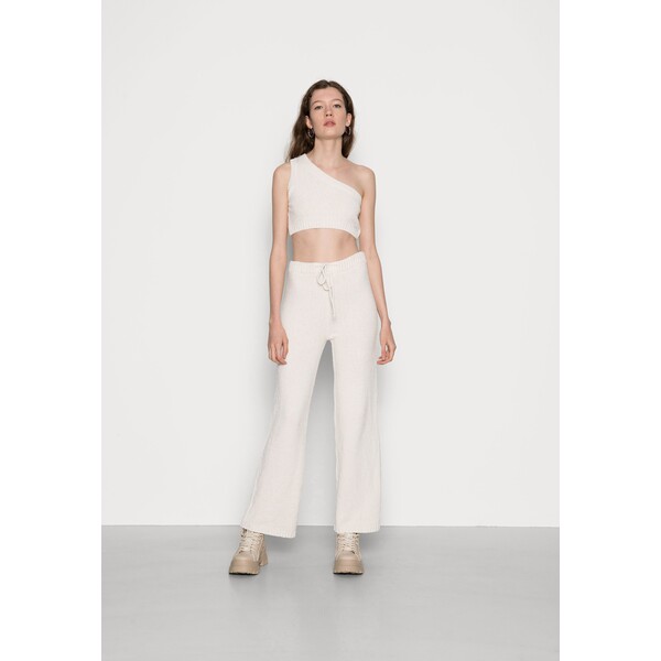 Missguided SOFT TOUCH TROUSERS SET Top cream M0Q21E0LO-A11