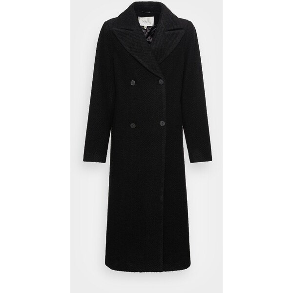 YAS Tall YASINFERNO LONG MIX COAT Klasyczny płaszcz black YA021U013-Q11