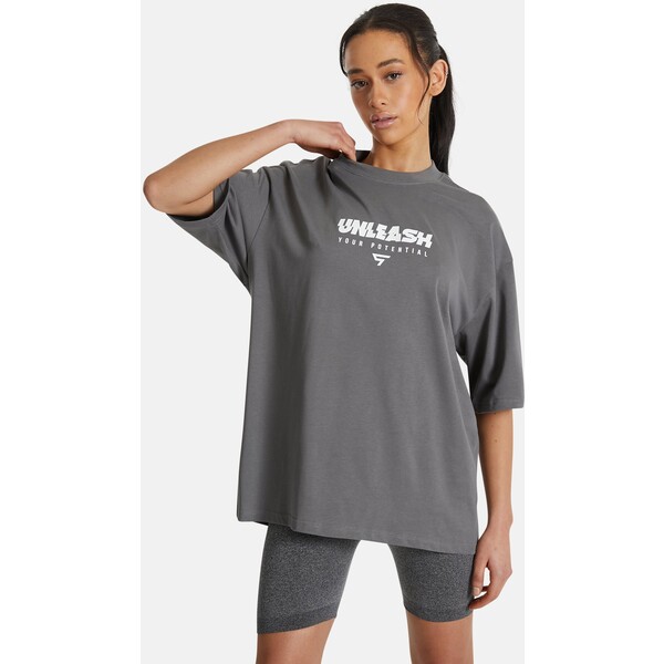 SQUATPROOF UNLEASH PUMP COVER T-shirt z nadrukiem dark grey SQD21D00E-Q12