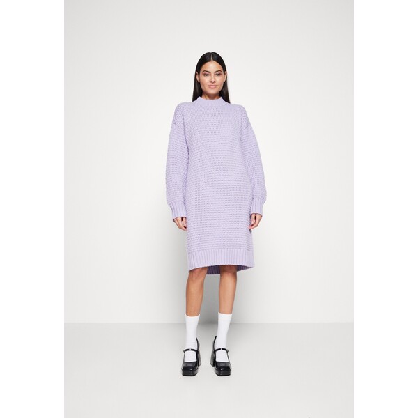 Monki Sukienka dzianinowa lilac purple MOQ21C0EU-I11