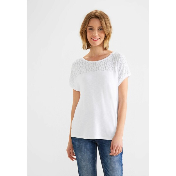 Street One MIT DETAILS T-shirt basic white S8521D326-A11