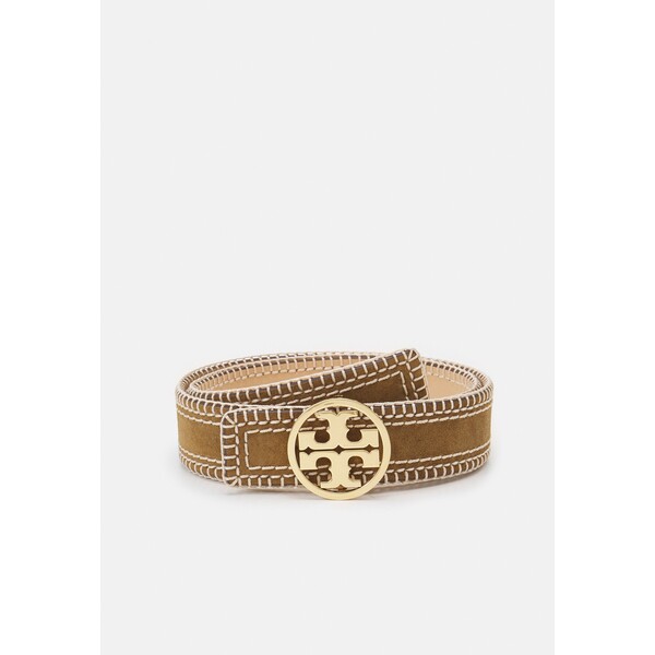 Tory Burch MILLER STITCHED BELT Pasek toasted sesame T0751D00N-M11