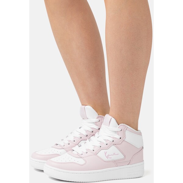 Karl Kani Sneakersy wysokie white/rose KK111A02K-A11