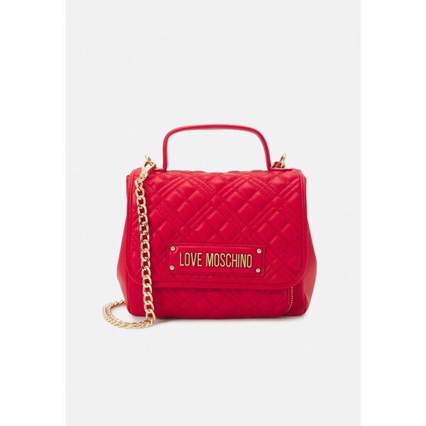 Love Moschino QUILTED BAG TOP HANDLE Torebka rosso LO951H1DE-G11