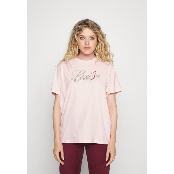 Levi's® GRAPHIC JET TEE T-shirt z nadrukiem dutch pink LE221D0DP-J11