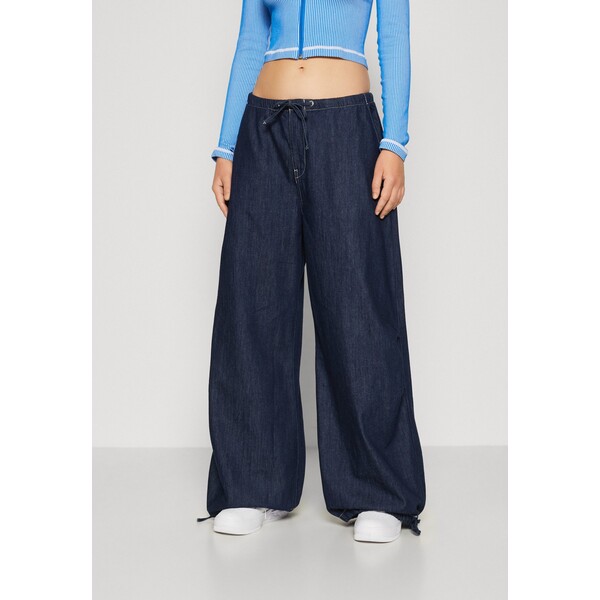 Weekday LUISA BAGGY PARACHUTE TROUSERS Jeansy Relaxed Fit blue rinse WEB21N05U-K11