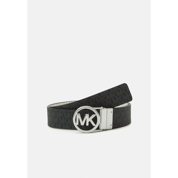 MICHAEL Michael Kors LOGO BELT Pasek vanilla/black/silver-coloured MK151D007-Q11