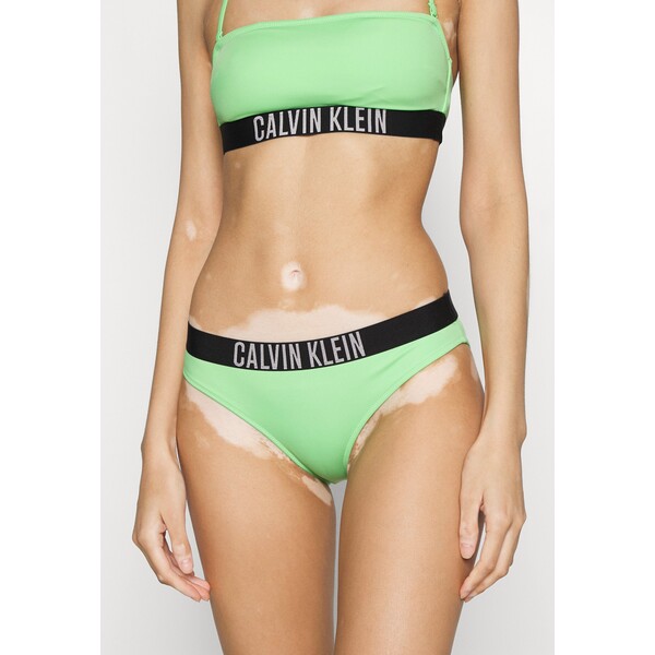 Calvin Klein Swimwear CLASSIC Dół od bikini ultra green C1781I05R-M11