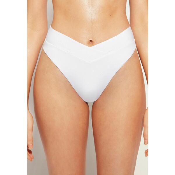 Calzedonia INDONESIA HIGH-WAISTED REVERSIBLE Dół od bikini weiß white C2F81I0ED-A11