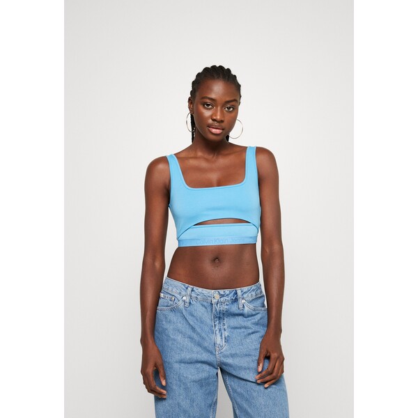 Calvin Klein Jeans TAPE STRAPPY MILANO Top blue crush C1821D0LW-K11