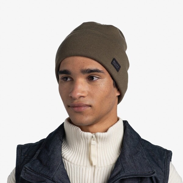 Czapka zimowa uniseks BUFF KNITTED HAT NIELS CRU - zielona