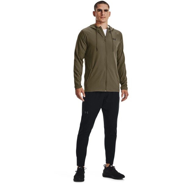 Męska kurtka treningowa UNDER ARMOUR UA Wvn Perforated Wndbreaker - oliwkowa/khaki