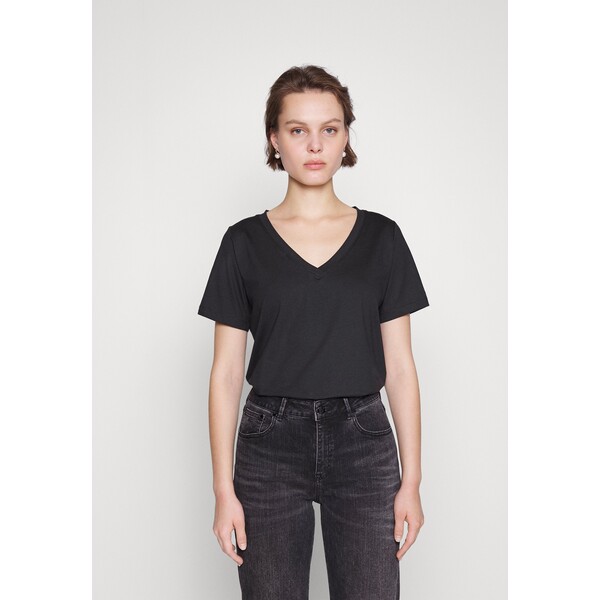 Calvin Klein SMOOTH V NECK TEE T-shirt basic black 6CA21D06T-Q11