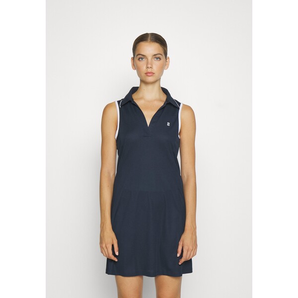 Sweaty Betty GRAND SLAM POLO COLLAR DRESS Sukienka z dżerseju navy blue SWE41L007-K11