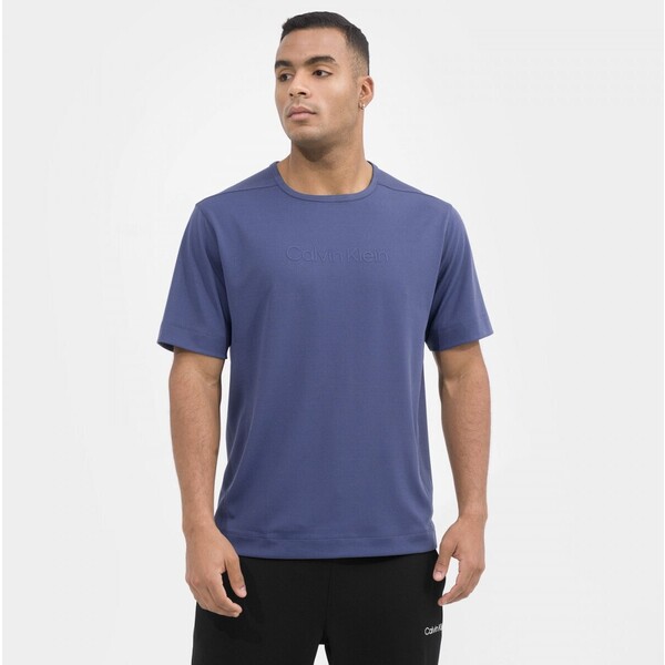 Calvin Klein Męska koszulka treningowa CALVIN KLEIN MEN 00GMS3K107 - niebieska