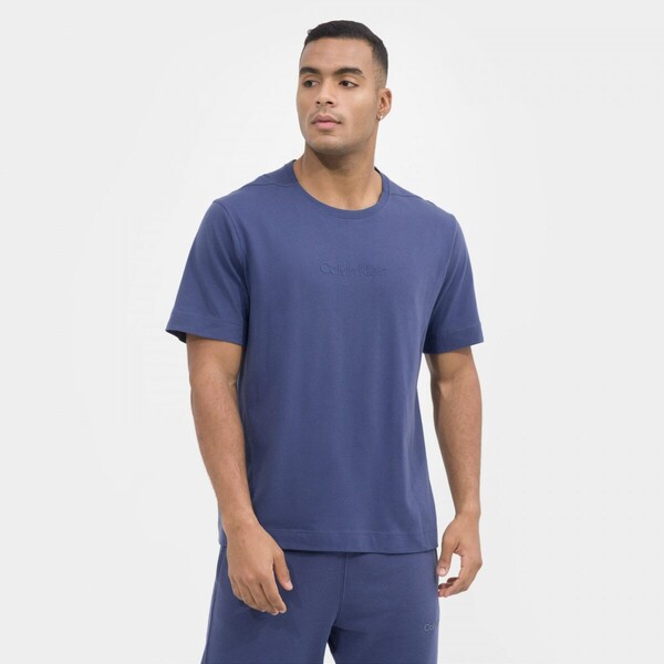 Calvin Klein Męska koszulka treningowa CALVIN KLEIN MEN 00GMS3K108 - niebieska