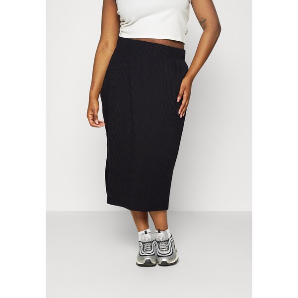 Nike Sportswear SKIRT Spódnica trapezowa black/white NI121B019-Q11