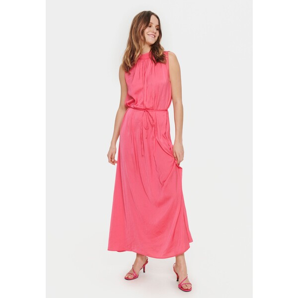 Saint Tropez VANORA Długa sukienka fandango pink S2821C0LI-J11