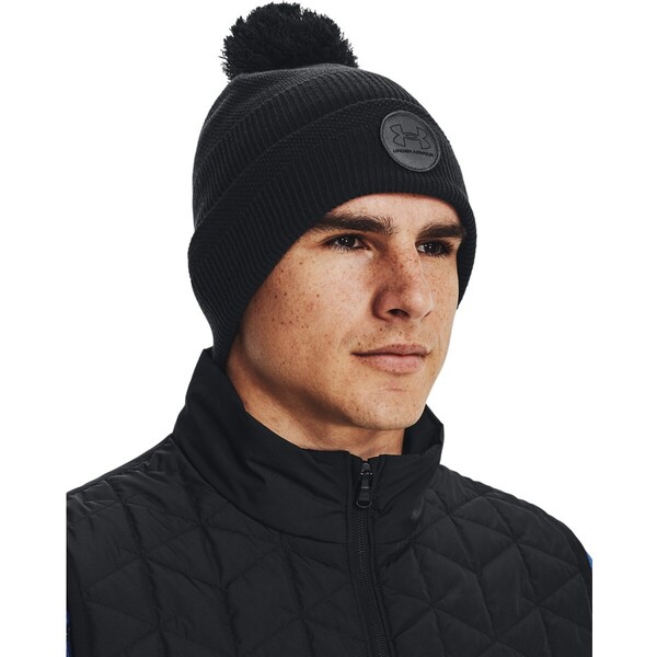 Męska czapka zimowa UNDER ARMOUR UA Driver Pom - czarna