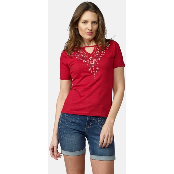 Koroshi MANGA CORTA T-shirt z nadrukiem rojo KOL21D00L-G11