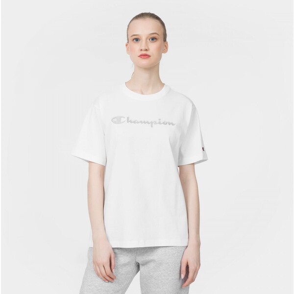 Damski t-shirt za nadrukiem CHAMPION ROCHESTER Crewneck T-Shirt - biały