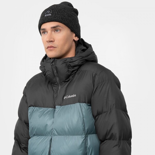 Męska kurtka puchowa pikowana COLUMBIA Pike Lake Hooded Jacket - zielona