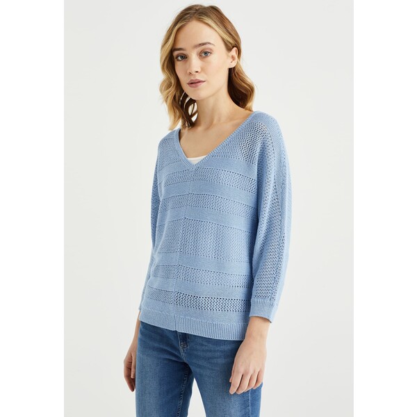 WE Fashion MET GILTTERGAREN Sweter blue WF521I0DY-K11