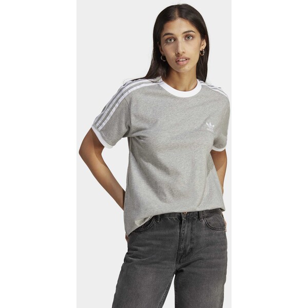 adidas Originals T-shirt z nadrukiem medium grey heather AD121D1Q4-C11