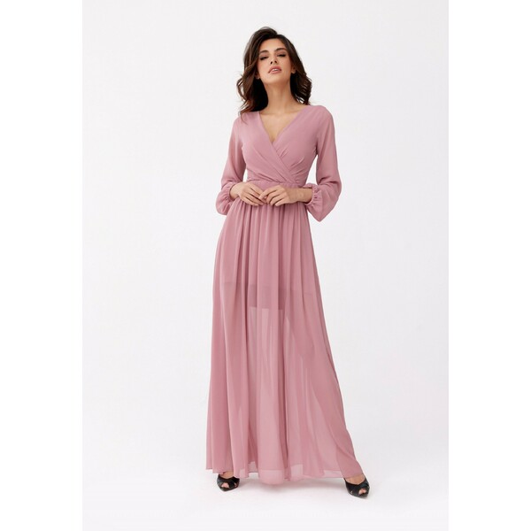 Roco Fashion Długa sukienka jasnoróżowy R8P21C020-J11