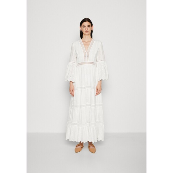 By Malina CORDELIA WIDE SLEEVE DRESS Długa sukienka white BYC21C05L-A11