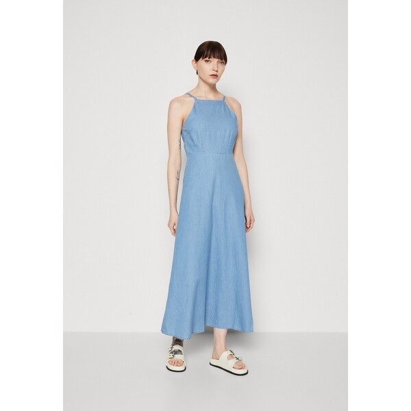 Selected Femme SLFMILA DRESS Długa sukienka light blue SE521C1BH-K11