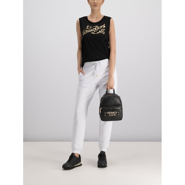Versace Jeans Top D3HTB6E8 Czarny Regular Fit