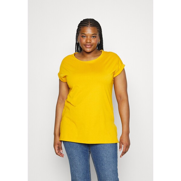 Anna Field Curvy LONG T-shirt basic dark yellow AX821D05K-E11
