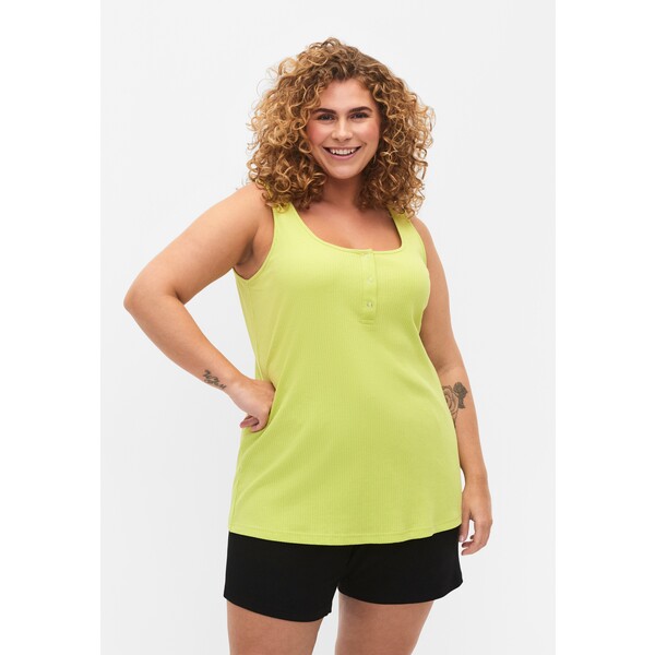 Zizzi WITH A ROUND NECK Top wild lime Z1721D0S7-M12