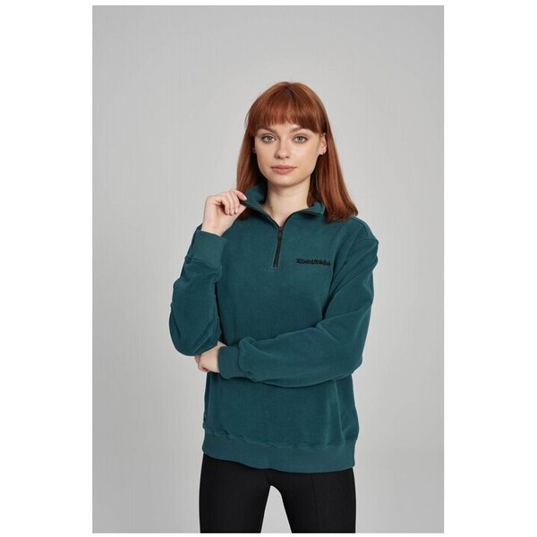 Zombie Dash Bluza Sweatshirt Fleece Emerald Zielony Regular Fit