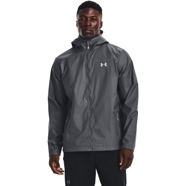 UNDER ARMOUR Męska kurtka treningowa under Armour UA STRM FOREFRONT RAIN JKT - szara