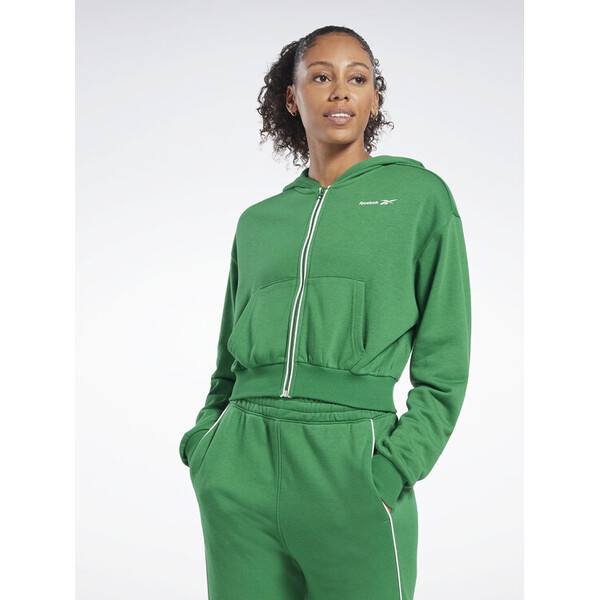 Reebok Bluza Identity French Terry HS4859 Zielony Relaxed Fit
