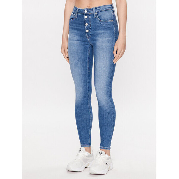 Calvin Klein Jeans Jeansy J20J221252 Niebieski Skinny Fit