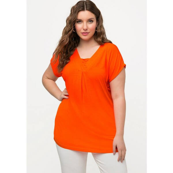 Ulla Popken T-shirt basic orange vif UP121D2AX-H11