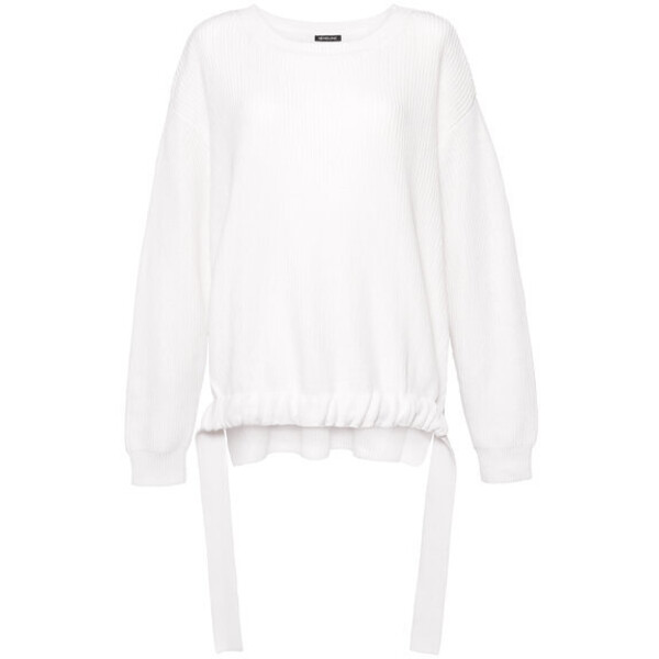 HEXELINE Sweter 0525/B0 Biały Oversize