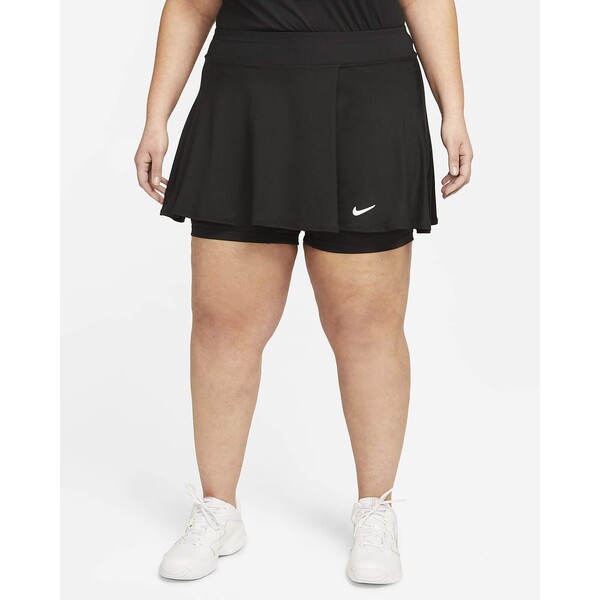 Damska spódniczka tenisowa z falbanami (duże rozmiary) NikeCourt Dri-FIT Victory