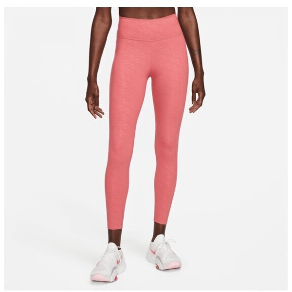 Nike Legginsy Dri-FIT One Icon Clash Różowy Regular Fit