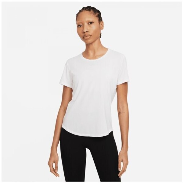 Nike T-Shirt Dri-FIT UV One Luxe Biały Regular Fit
