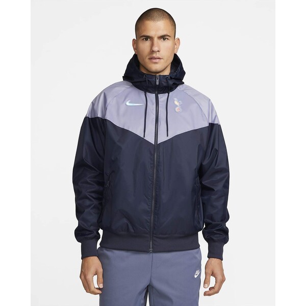 Męska kurtka piłkarska z kapturem Nike Tottenham Hotspur Sport Essentials Windrunner FD8375-523